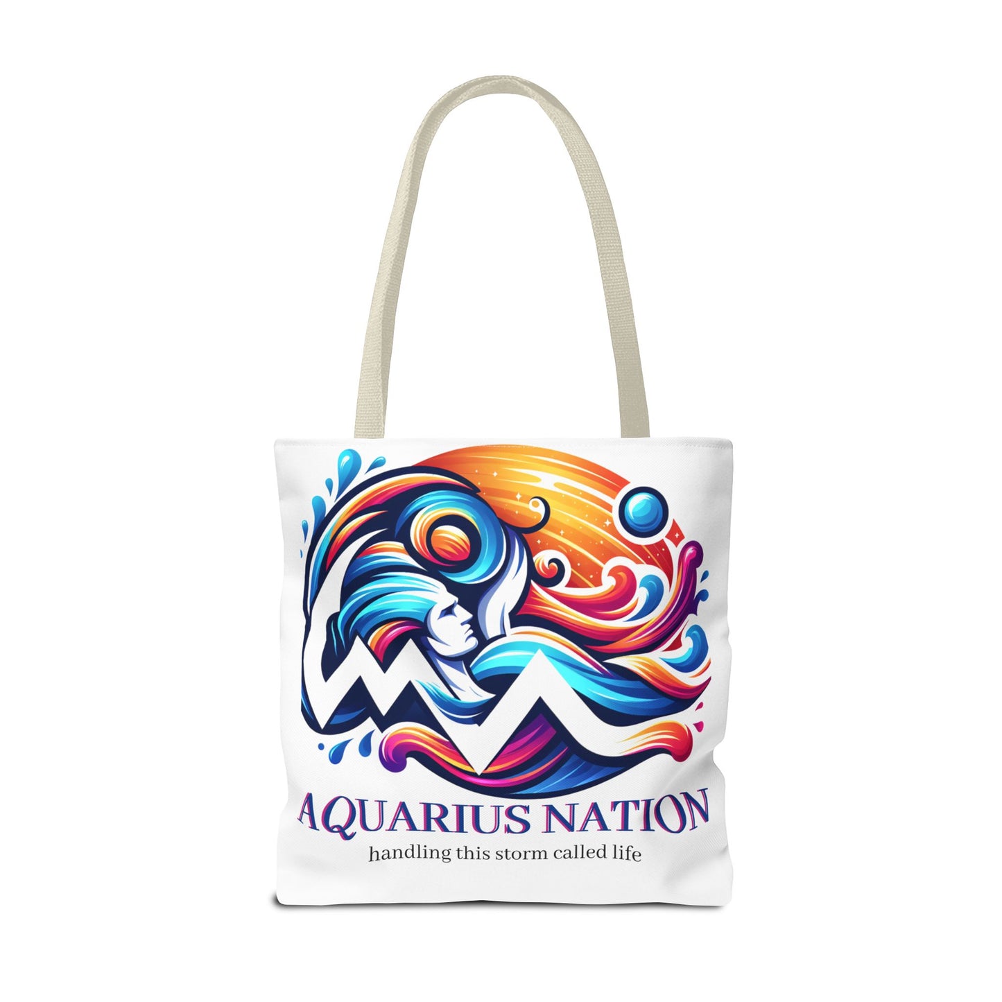 #1 Capricorn Canvas Bag* White with alternate colored straps