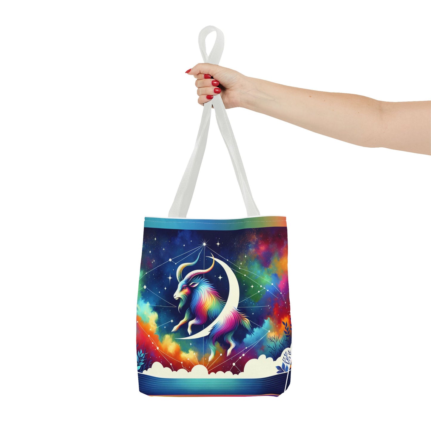 #1 Capricorn Canvas Bag* White with alternate colored straps