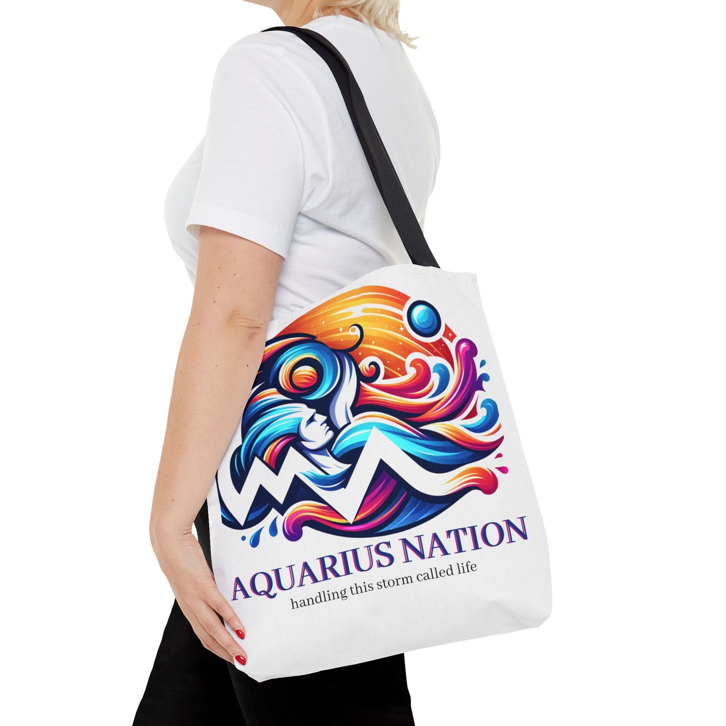 #1 Capricorn Canvas Bag* White with alternate colored straps