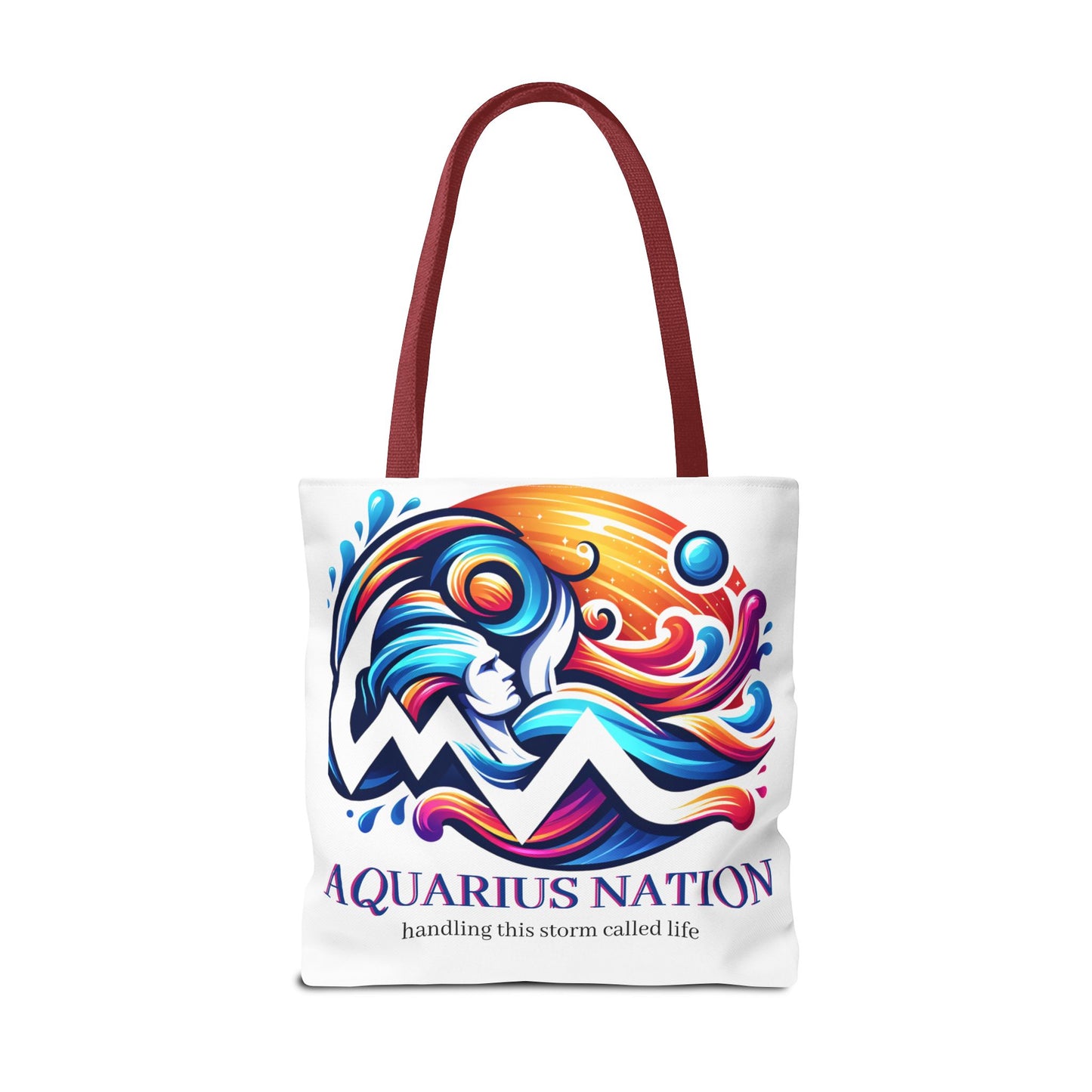 #1 Capricorn Canvas Bag* White with alternate colored straps
