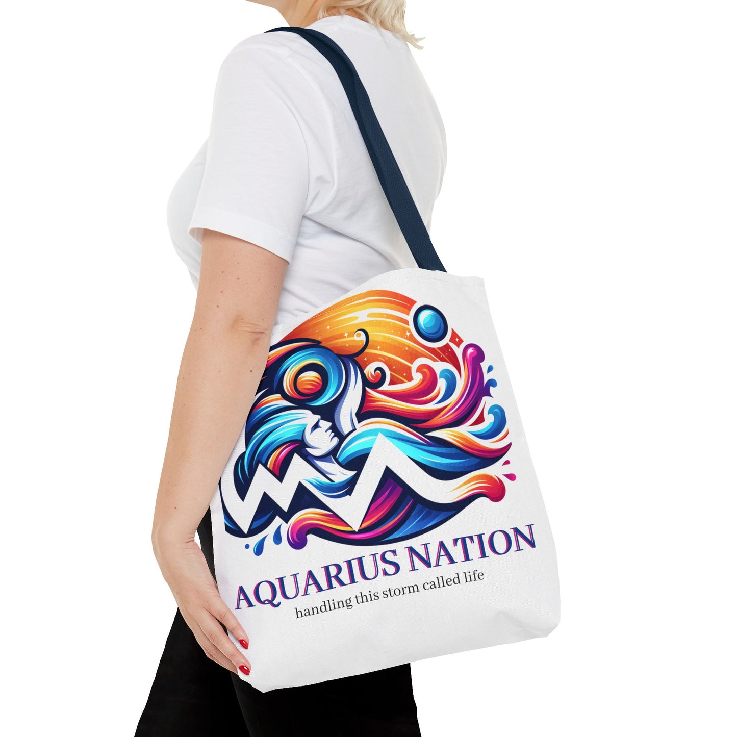 #1 Capricorn Canvas Bag* White with alternate colored straps