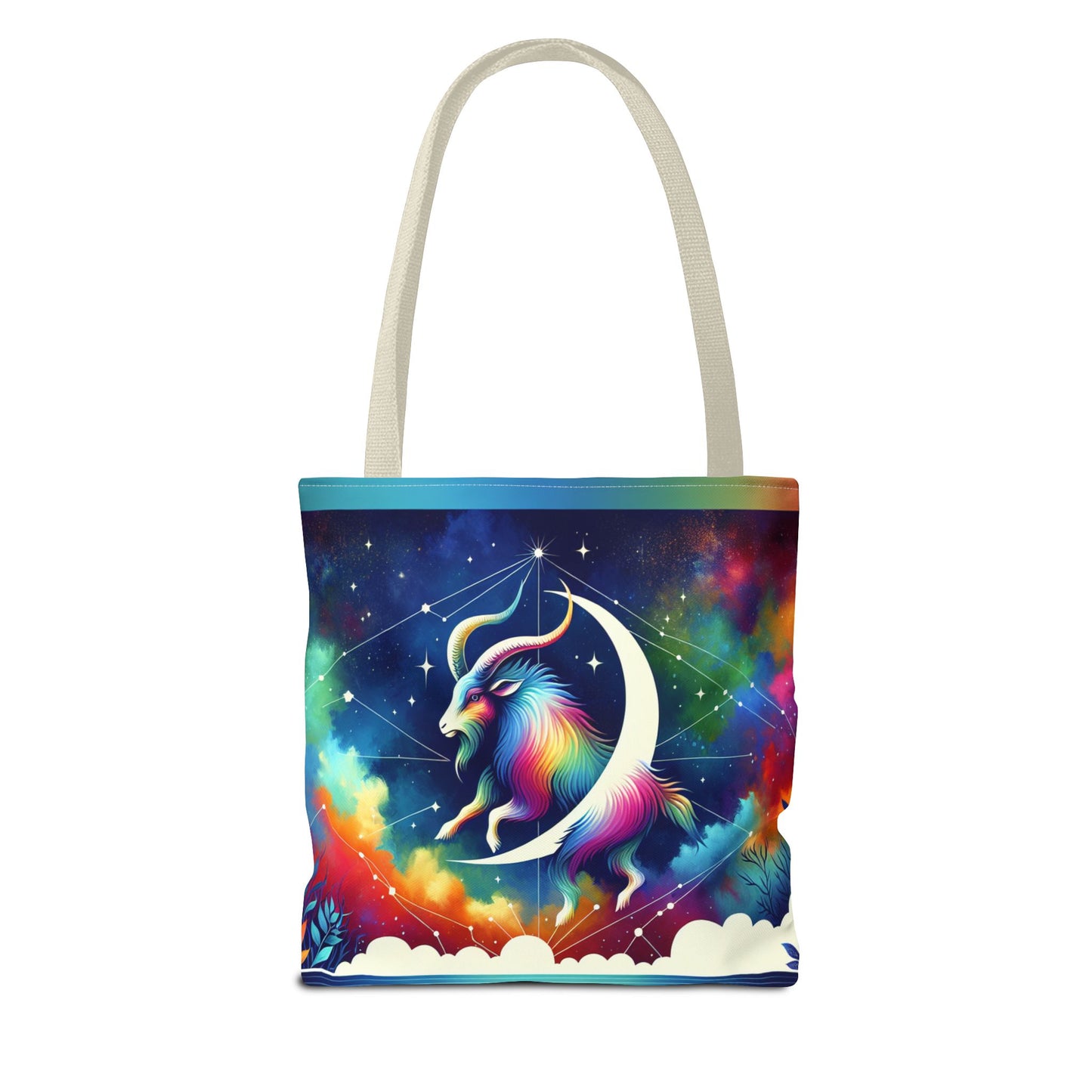 #1 Capricorn Canvas Bag* White with alternate colored straps