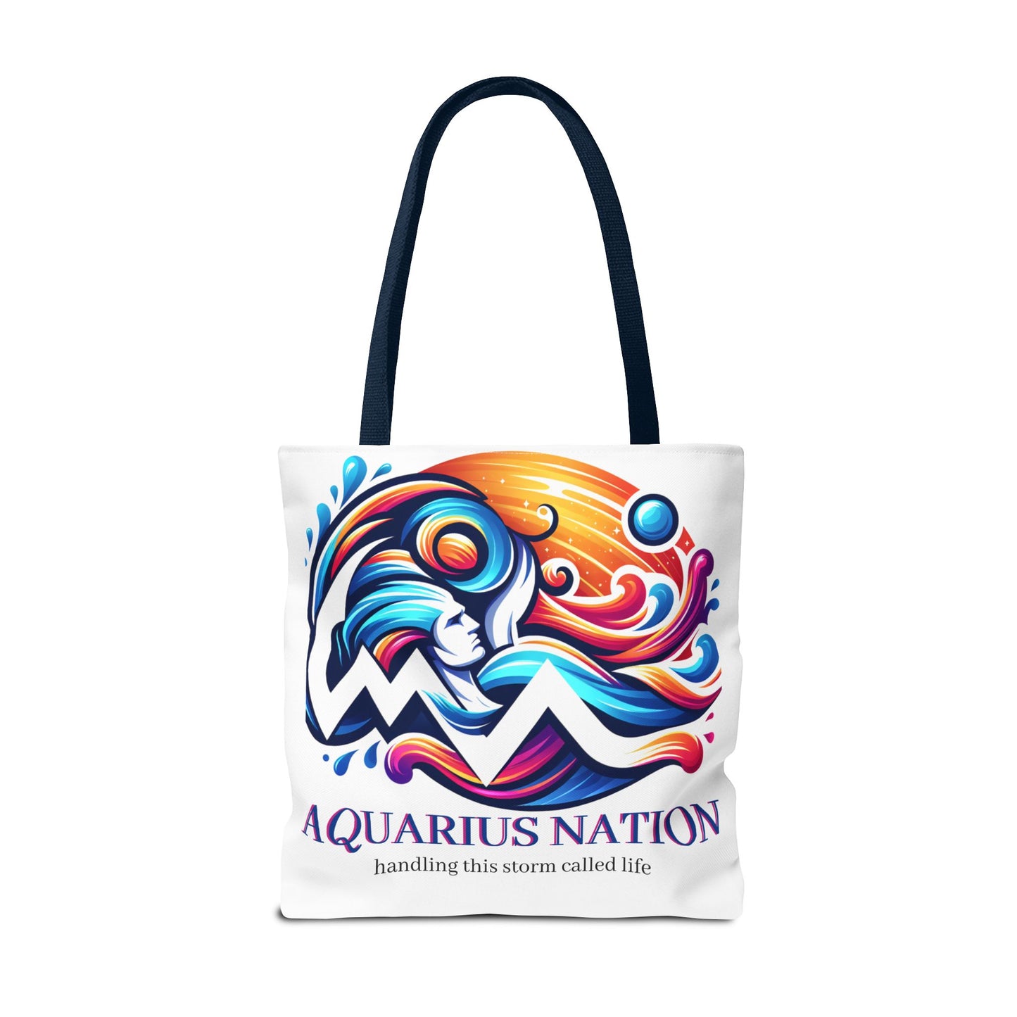 #1 Capricorn Canvas Bag* White with alternate colored straps