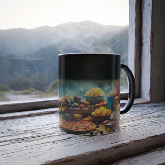 #8 Color Morphing Mug - Whimsical Kitchenware for Food Lovers, Fun Ceramic Mug
